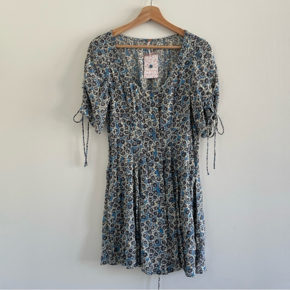 Free People Blue Floral Dress